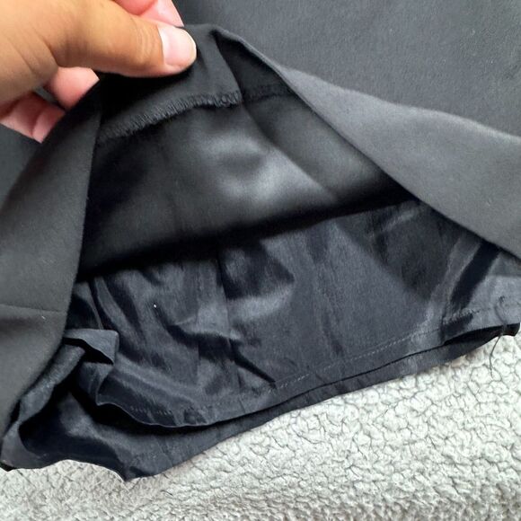 Mon Cheri Wide Leg Formal Dress Pants Womens 8 Black Lined High Rise - Picture 4 of 13